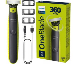 Philips OneBlade 360 QP2724/23 Tondeuse barbe et rasoir 12 000 mouvements/min Résistant à l'eau IPX7 Autonomie 45 min USB