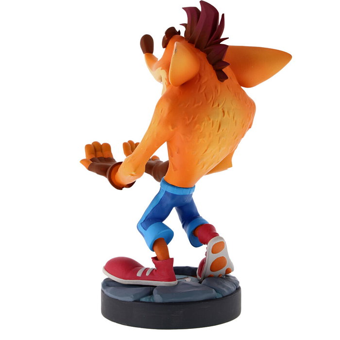 EXQUISITE GAMING Support de manette en figurine Crash Bandicoot 21 cm - Compatible PS5 DualSense, Xbox Series, iPhone (sans câble)