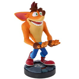 EXQUISITE GAMING Support de manette en figurine Crash Bandicoot 21 cm - Compatible PS5 DualSense, Xbox Series, iPhone (sans câble)