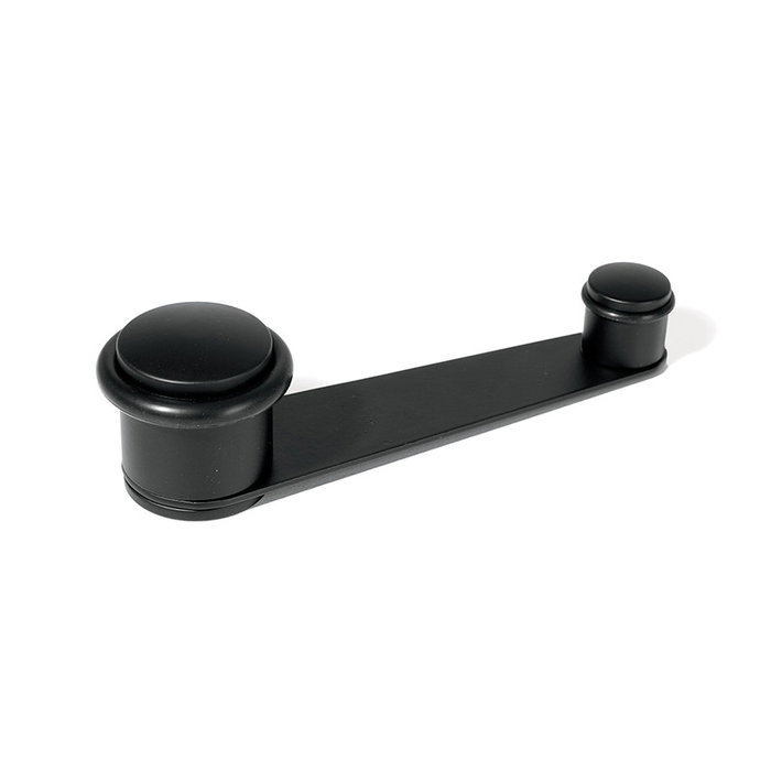 HERRAJES ALK Tope de porte double avec retenue Inox 201 et finition noire - Butoir de porte et système de retenue en acier inoxydable et noir HERRAJES ALK Tope de porte double avec retenue Inox 201 et finition noire - Butoir de porte et système de retenue en acier inoxydable et noir