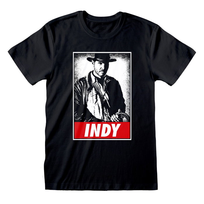 Indiana Jones T-shirt à manches courtes Indy Noir Unisexe L Indiana Jones T-shirt à manches courtes Indy Noir Unisexe L