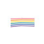 Marbueno Paravent de Plage Rayures Multicolores 240x80 cm