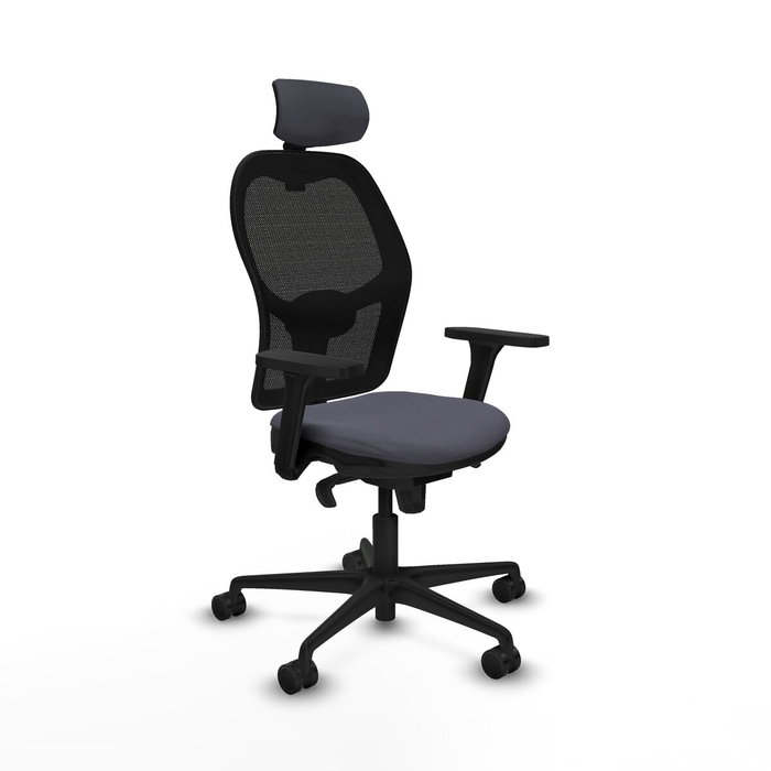 Piqueras y Crespo Chaise de Bureau avec Appui-tête Jorquera 3D036N2 Gris foncé Piqueras y Crespo Chaise de Bureau avec Appui-tête Jorquera 3D036N2 Gris foncé