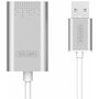 Unitek Adaptateur Audio USB Y-247A Argenté
