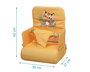 KioKids Chaise haute de voyage pliable avec motif tigre pour bébé 6-36 mois - Mostaza - Polyester - Collection Little Sauvages - 15 kg max