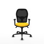 Piqueras y Crespo Chaise de Bureau Jorquera Jaune et Noir