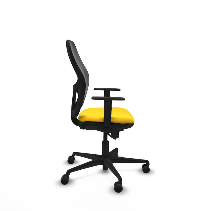 Piqueras y Crespo Chaise de Bureau Jorquera Jaune et Noir