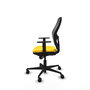Piqueras y Crespo Chaise de Bureau Jorquera Jaune et Noir