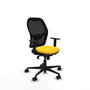 Piqueras y Crespo Chaise de Bureau Jorquera Jaune et Noir