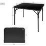 Color Baby Table pliante aluminium camping 90 x 60 x 70 cm pour glamping, plage, jardin, 3 ans et plus