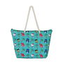 Sac de plage Hello Kitty Bleu