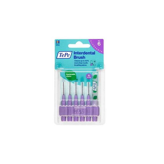 Tepe Brosses interdentaires Pourpre 1,1 mm, 6 Unités Tepe Brosses interdentaires Pourpre 1,1 mm, 6 Unités