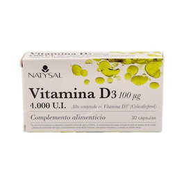 NATYSAL Vitamine D3 4000 UI 30 capsules