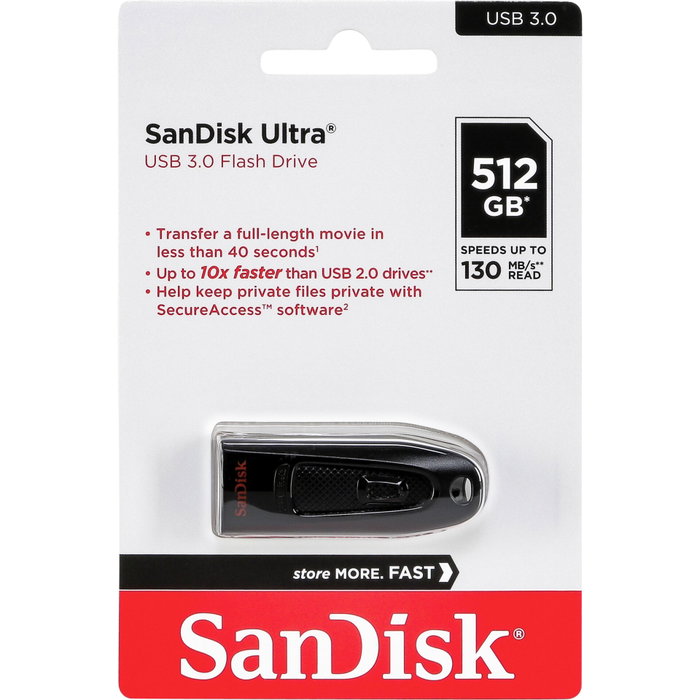 SanDisk Ultra 512GB USB Flash Drive SDCZ48-512G-G46
