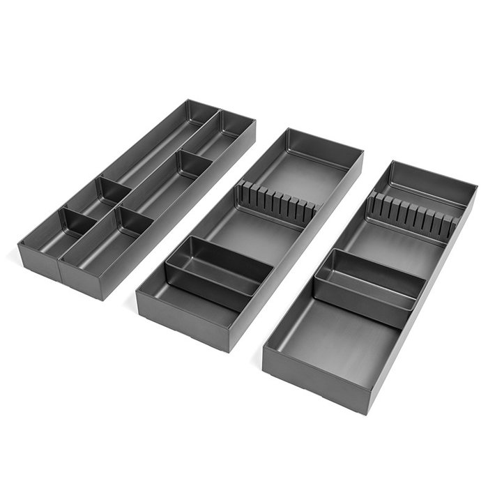 HERRAJES ALK Cubertero Aluminio Modula 1+2 M600 Acabado Antracita