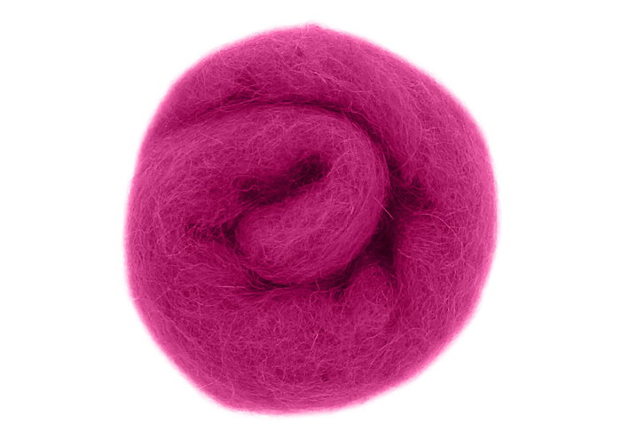 Felthu Feutre de laine fuchsia 100g