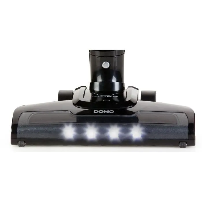 Domo Aspirateur Balai Sans Fil DO221SV - Batterie 29V - Autonomie 50 Min - Collecteur 1 L - Nettoyage Sec - Livré avec Support Mural et Brosse LED