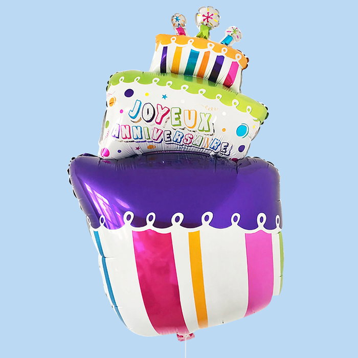 Party Time Ballon Gâteau d'Anniversaire