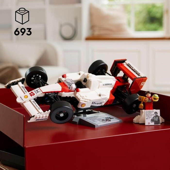 LEGO Icons McLaren MP4/4 et Ayrton Senna, Set de construction de voiture de course pour adultes 10330 LEGO Icons McLaren MP4/4 et Ayrton Senna, Set de construction de voiture de course pour adultes 10330