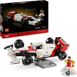 LEGO Icons 10330 McLaren MP4/4 et Ayrton Senna - Set de Construction Modèle Voiture de Course pour Adultes - Décoration Maison Bureau
