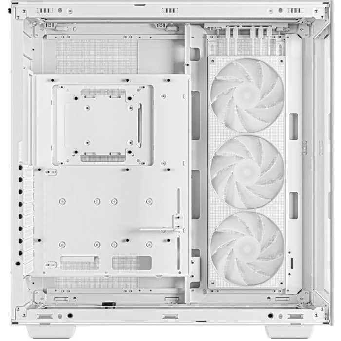 Deepcool CH780 Boîtier PC Grande Tour Blanc, Format E-ATX, Sans Alimentation, Avec Panneaux Verre Trempé Latéral et Façade, USB Type-C, 1 Ventilateur 420mm A-RGB