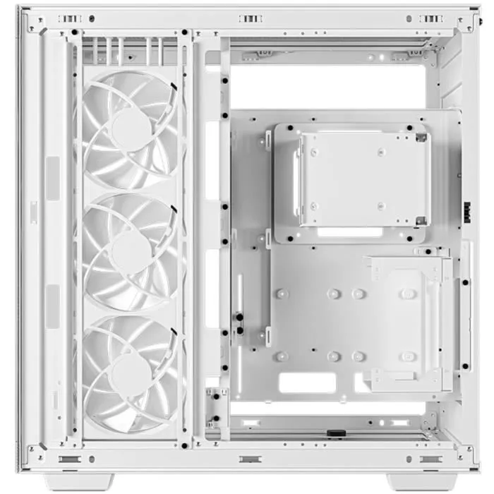 Deepcool CH780 Boîtier PC Grande Tour Blanc, Format E-ATX, Sans Alimentation, Avec Panneaux Verre Trempé Latéral et Façade, USB Type-C, 1 Ventilateur 420mm A-RGB