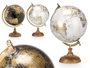 Giftdecor Globe Terrestre 20 cm Assortis Doré Bois Plastique Fer (Set de 6)