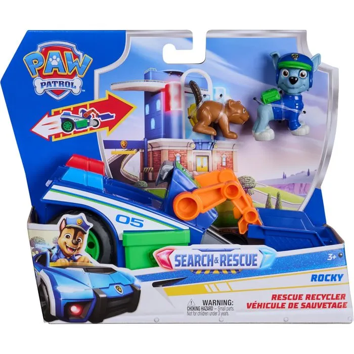 Spin Master Véhicule et Figurine Search & Rescue Rocky La Pat' Patrouille