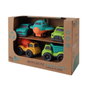 TACHAN Set de 5 Véhicules Écologiques en Paille de Blé - Jouets Naturels et Sécuritaires pour Enfants dès 18 Mois (Camions, Avion) T01043