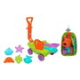 Colorbaby Set de jouets de plage avec chariot de 40 cm et 9 accessoires