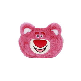 Karactermania Monedero Pill Plush Strawberr - Porte-monnaie peluche Lotso fraise, fermeture éclair, polyester, 5x12x9 cm