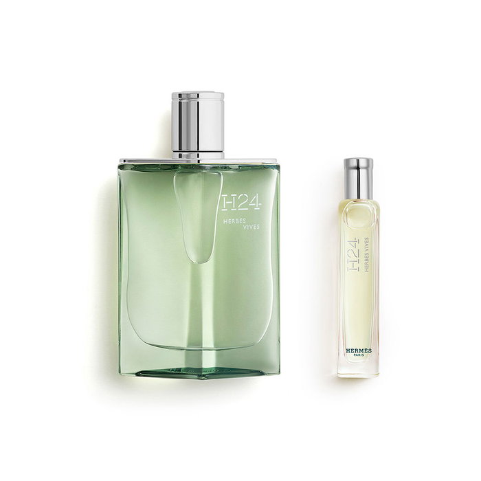 Hermès Coffret 2 pièces Eau de Parfum H24 Herbes Vives Homme 100 ml + 15 ml