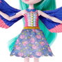 Mattel Enchantimals City Tails - Poupee Filia Finch avec son oiseau Tropic et un bébé perroquet, figurine pour enfant +4 ans