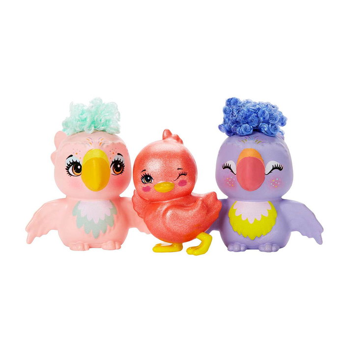Mattel Enchantimals City Tails - Poupee Filia Finch avec son oiseau Tropic et un bébé perroquet, figurine pour enfant +4 ans Mattel Enchantimals City Tails - Poupee Filia Finch avec son oiseau Tropic et un bébé perroquet, figurine pour enfant +4 ans