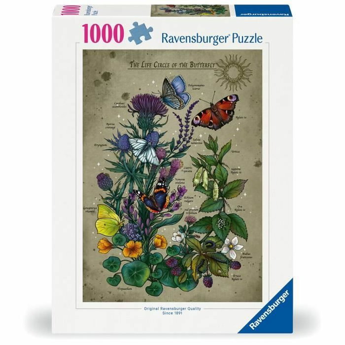 Ravensburger Puzzle Le Cercle de Vie du Papillon - 1000 pièces Ravensburger Puzzle Le Cercle de Vie du Papillon - 1000 pièces