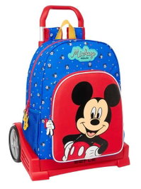 Safta Moch 180+Carro Evolution Mickey Mouse "Good Day" Valise Cabine Enfant 33x42x14 cm - Produit en espagnol