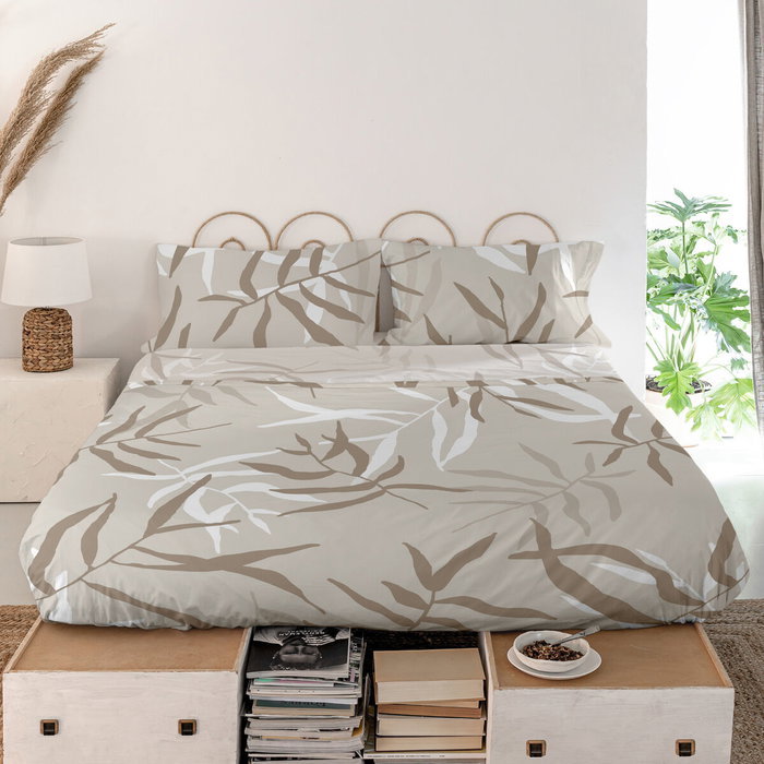 Drap HappyFriday Blanc Maple Multicouleur 260 x 270 cm Drap HappyFriday Blanc Maple Multicouleur 260 x 270 cm
