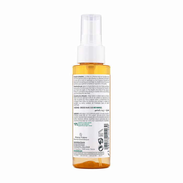 Klorane Huile Nourrissante Mangue pour Cheveux Secs 100 ml