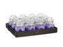 Acorde Bougie Verre Lavande 28H 7x10x7 cm (Set de 12)