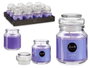 Acorde Bougie Verre Lavande 28H 7x10x7 cm (Set de 12)