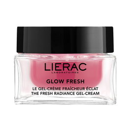 LIERAC Glow Fresh Gel-Crème Raffraîchissant Illuminant 50 ml - Luminosité, Hydratation - 97% d'Origine Naturelle - Pour Peaux Normales à Mixtes