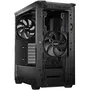 Be Quiet! Boîtier PC Gamer ATX Pure Base 501 DX BGW76 Noir - Éclairage ARGB, 3 Ventilateurs 140 mm PWM, USB Type-C, Panneau Verre, Watercooling 360 mm