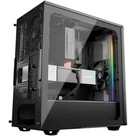 Be Quiet! Boîtier PC Gamer ATX Pure Base 501 DX BGW76 Noir - Éclairage ARGB, 3 Ventilateurs 140 mm PWM, USB Type-C, Panneau Verre, Watercooling 360 mm