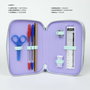 Pochette crayons Frozen Lila 12,5 x 6,5 x 19,5 cm