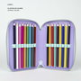 Pochette crayons Frozen Lila 12,5 x 6,5 x 19,5 cm