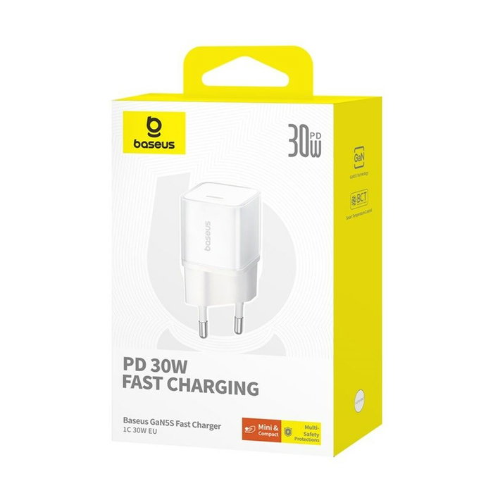 Baseus Chargeur mural P10162504213-00 Blanc 30 W Baseus Chargeur mural P10162504213-00 Blanc 30 W