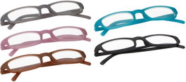 Lifetime Présentoir de 30 paires de lunettes de lecture vision, couleurs assorties