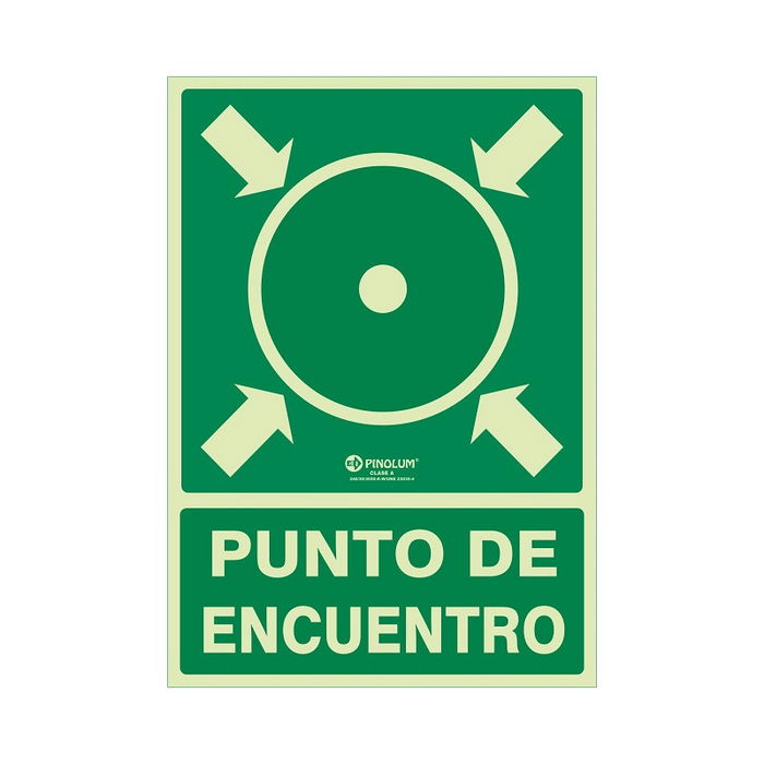 DUVER Signalisation 980 Plastique 420x297 "Punto De Encuentro" Luminescente DUVER Signalisation 980 Plastique 420x297 "Punto De Encuentro" Luminescente