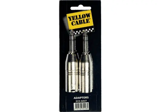 YELLOWCAB Adaptateur Jack 1/4" Stéréo Mâle vers 2 XLR Mâle YELLOWCAB Adaptateur Jack 1/4" Stéréo Mâle vers 2 XLR Mâle