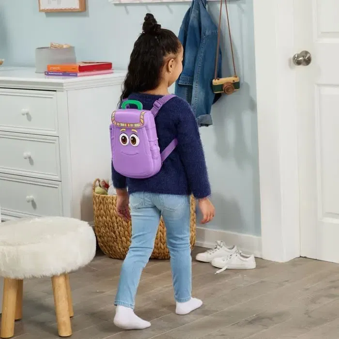 Vtech Sac à Dos Éducatif VTECH - Dora, Multicolore, Français, 26 Touches Lettres et Chiffres, pour Enfants de 3 à 7 Ans